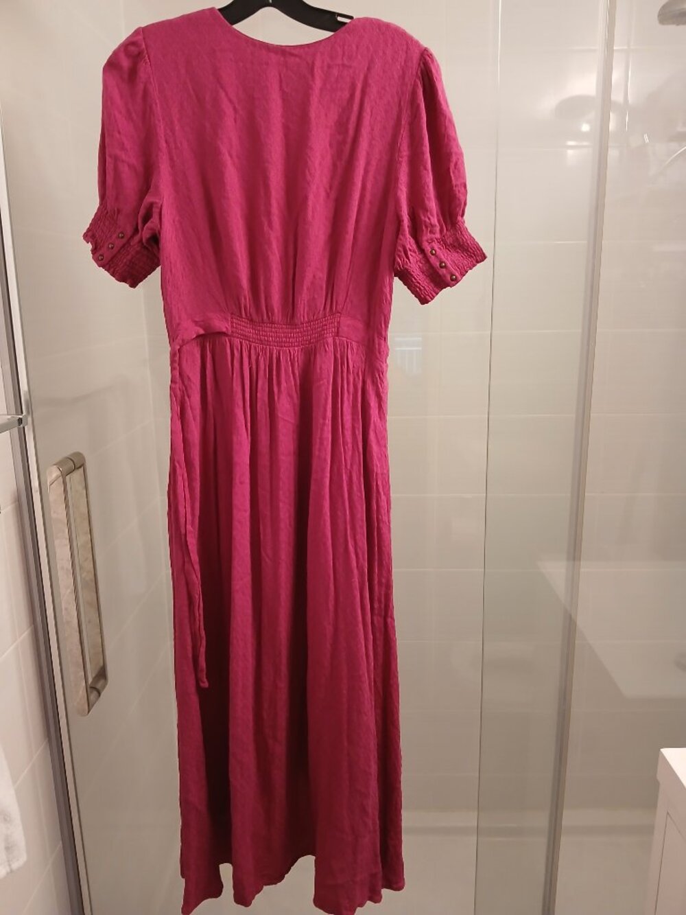 Anthropologie MAEVE Raspberry Bohemian Maxi Dress - Picture 7 of 13